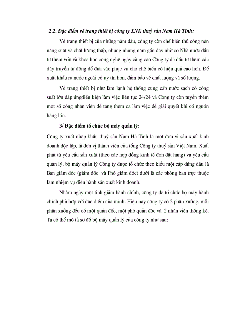 image for page Tổ chức công tác kế toán tổng hợp chi phí sản xuất và tính giá thành sản phẩm ở công ty xuất nhập khẩu thuỷ sản nam Hà Tĩnh