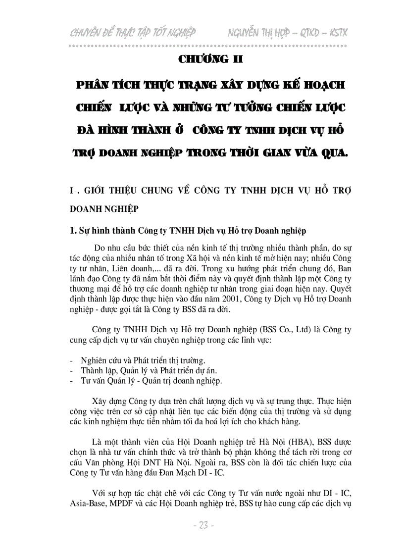 image for page Một số giải pháp góp phần xây dựng chiến lược kinh doanh tại Công ty TNHH Dịch vụ Hỗ trợ Doanh nghiệp