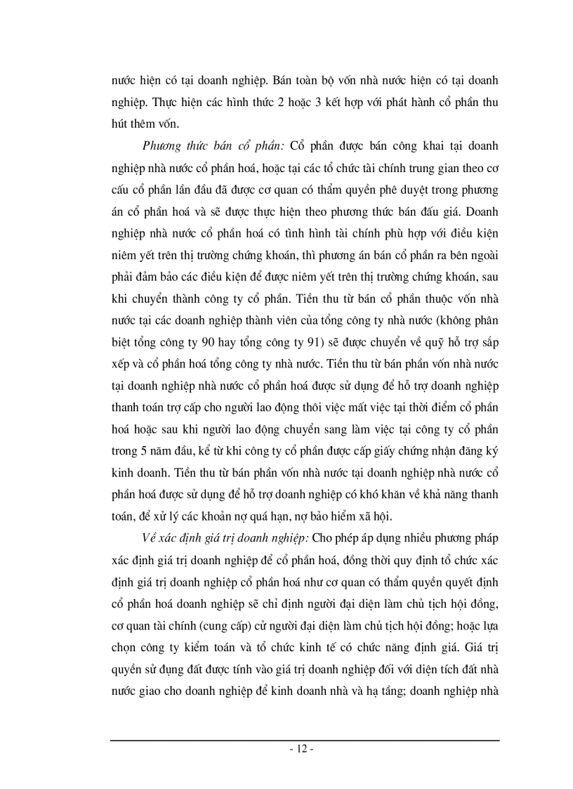 image for page Cổ phần hoá doanh nghiệp nhà nước trên địa bàn Hà Nội