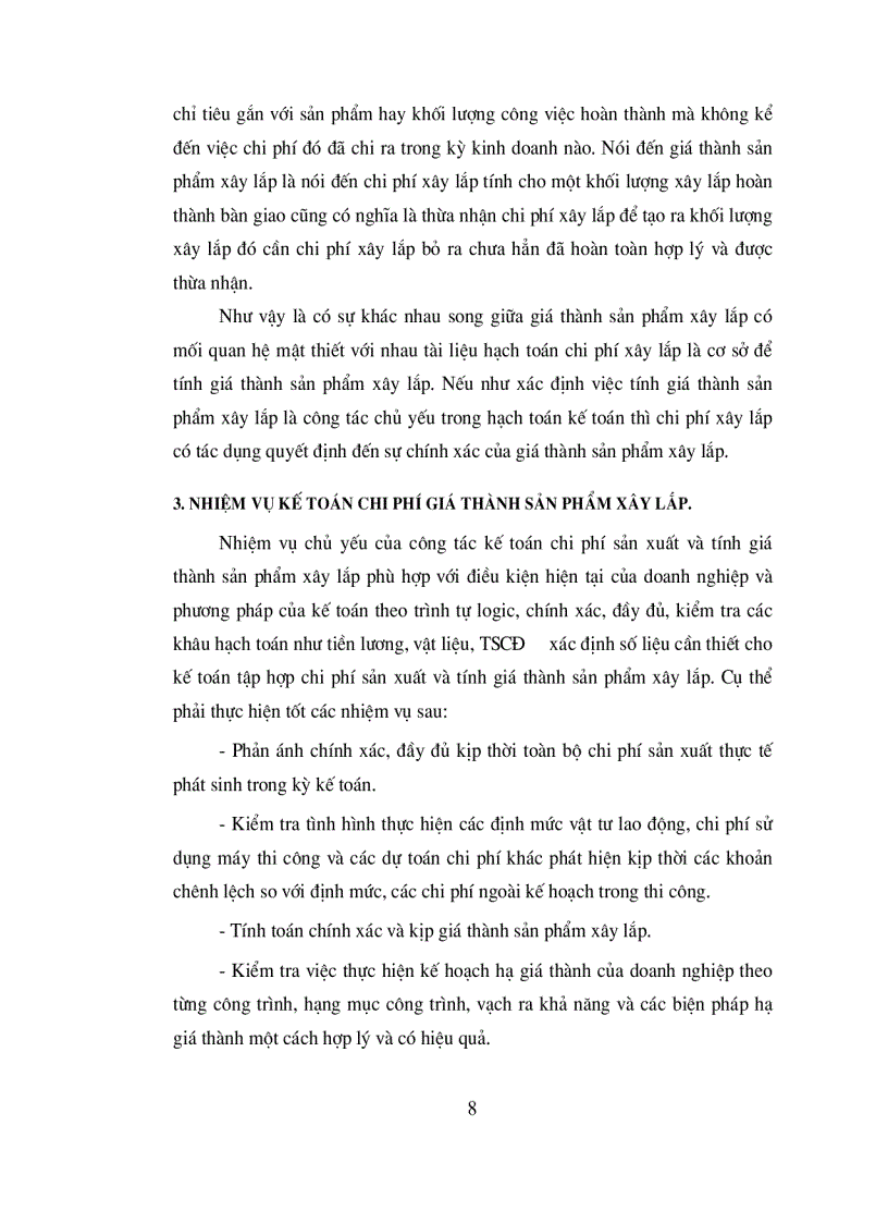 image for page Thực trạng công tác kế toán chi phí sản xuất và tính giá thành sản phẩm ở xí nghiệp xây lắp I