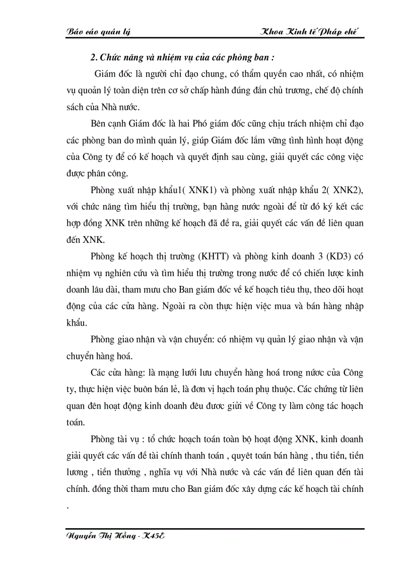 image for page Tổ chức công tác quản lý tiêu thụ sản phẩm hàng hoá tại Công ty Thương Mại XNK Hà Nội