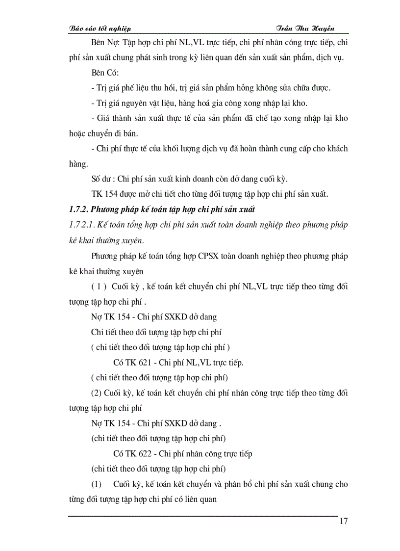 image for page Tổ chức kế toán tập hợp chi phí sản xuất và tính giá thành sản phẩm