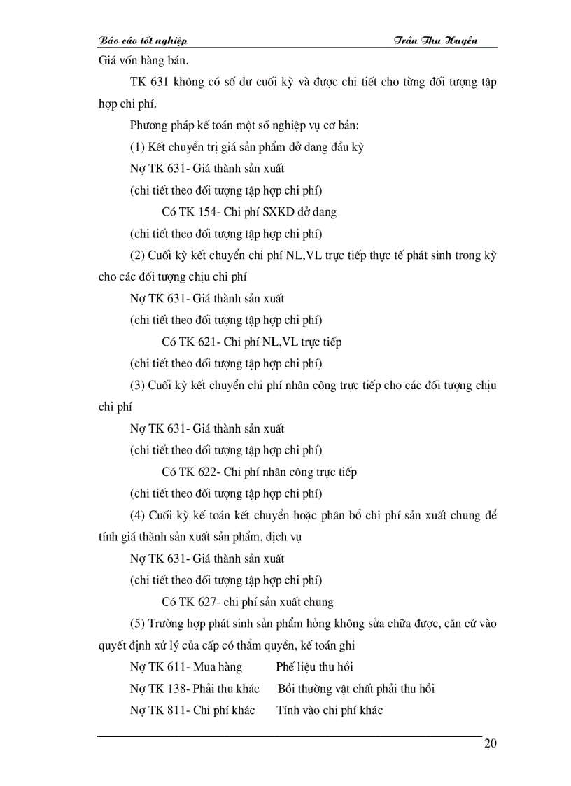 image for page Tổ chức kế toán tập hợp chi phí sản xuất và tính giá thành sản phẩm