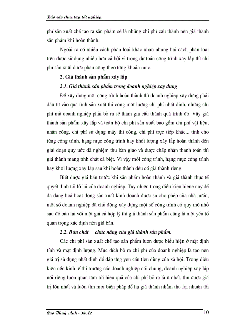 image for page Kế toán chi phí sản xuất và tính giá thành sản phẩm ở Xí nghiệp xây dựng Binh đoàn 1