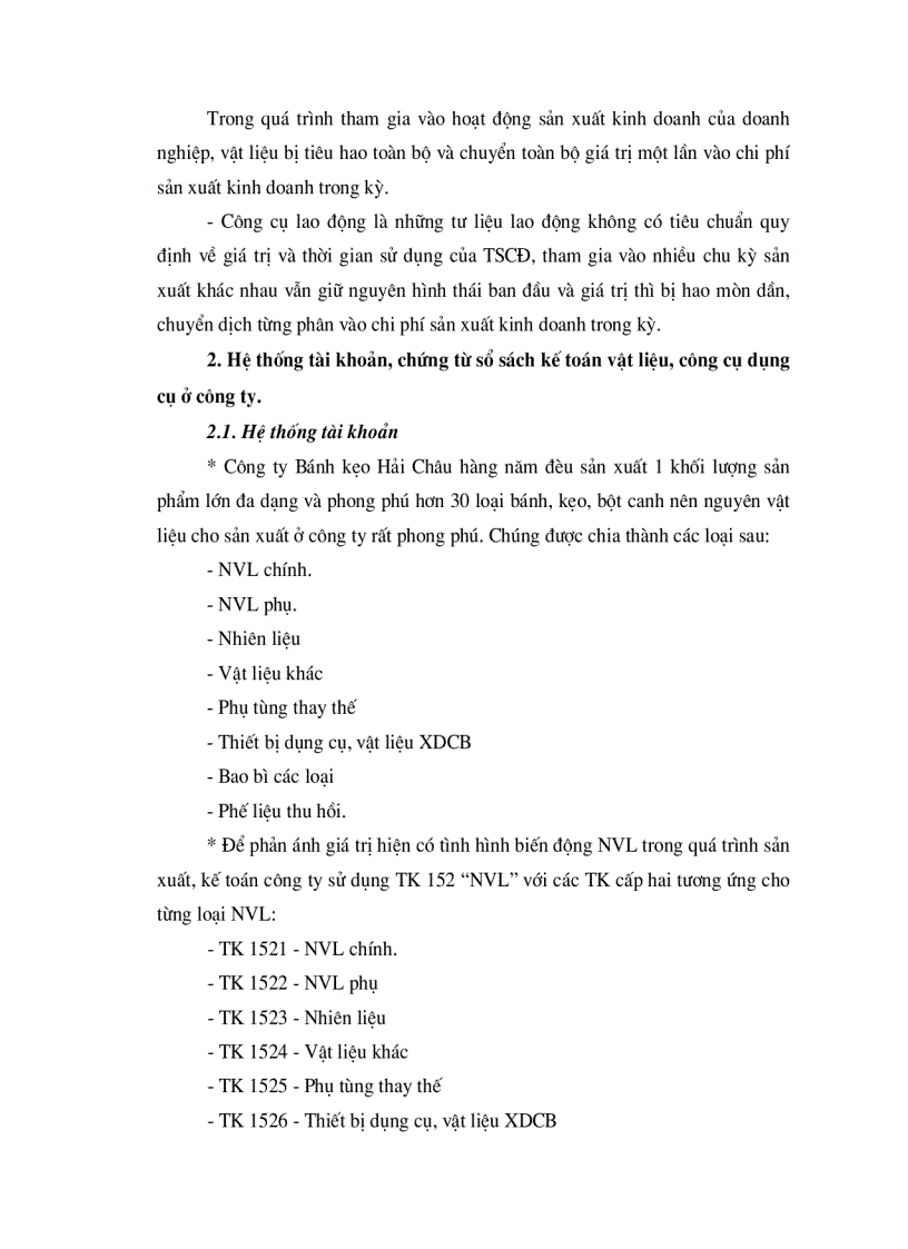 image for page Thực trạng công tác quản lý và hoạch toán ở công ty bánh kẹo Hải Châu