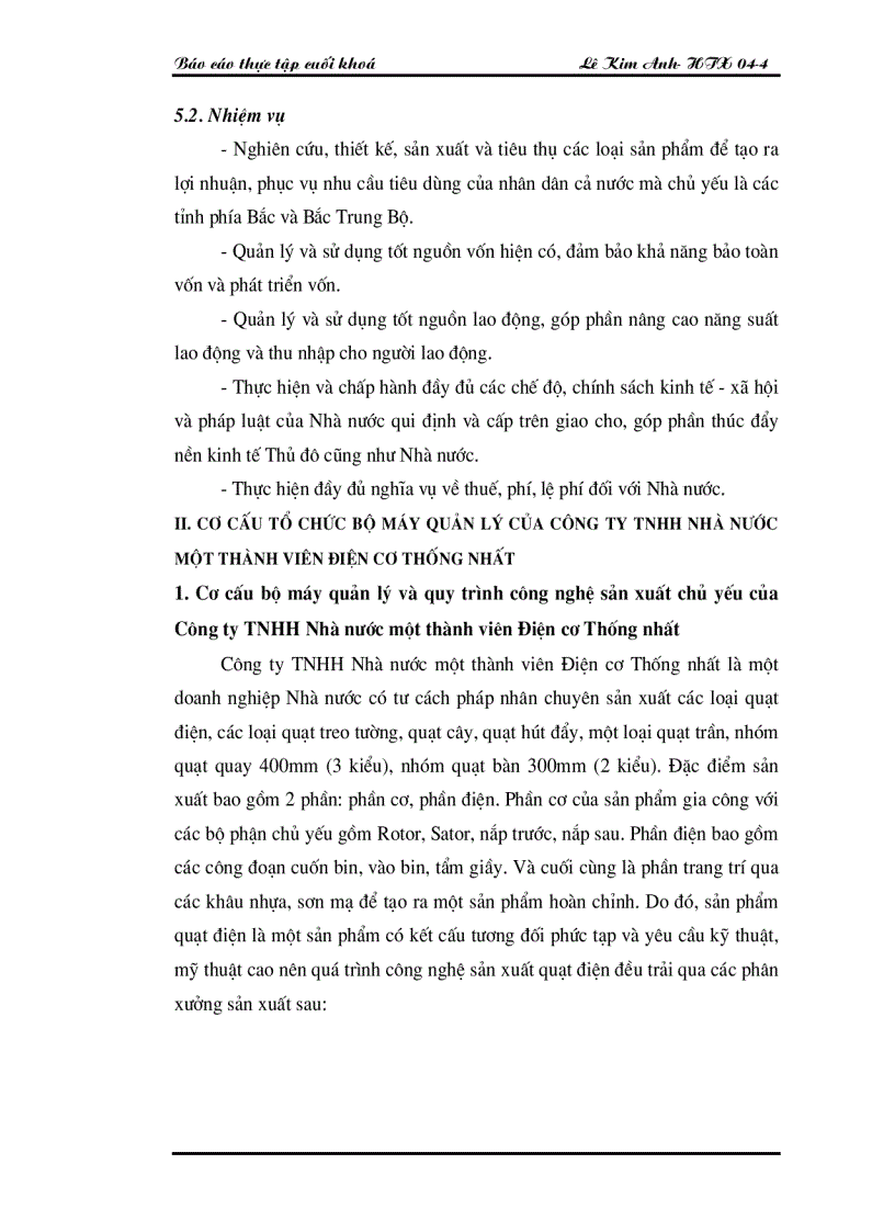 image for page Thực trạng công tác hạch toán kế toán tại cty TNHH nhà nước 1 thành viên điện cơ Thống Nhất