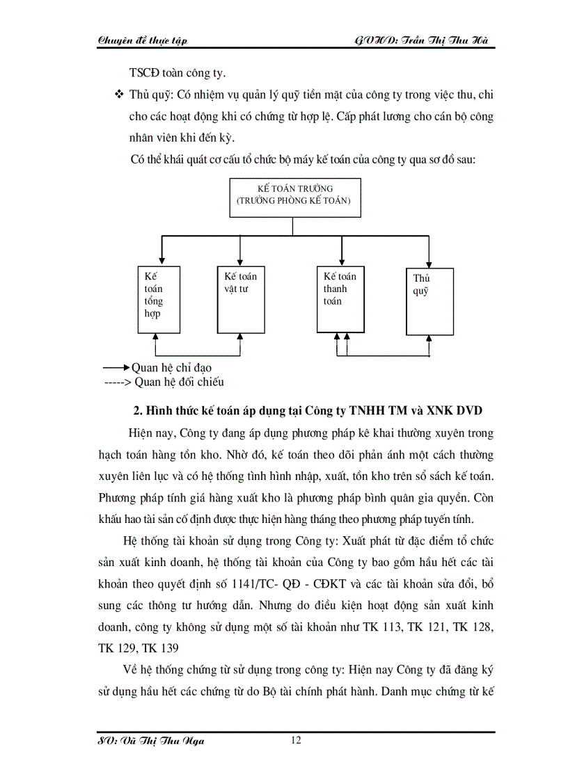 image for page Hoàn thiện Công Tác Kế toán hạch toán chi phí sản xuất và tính giá thành sản phẩm tại Công ty TNHH TM và XNK DVD