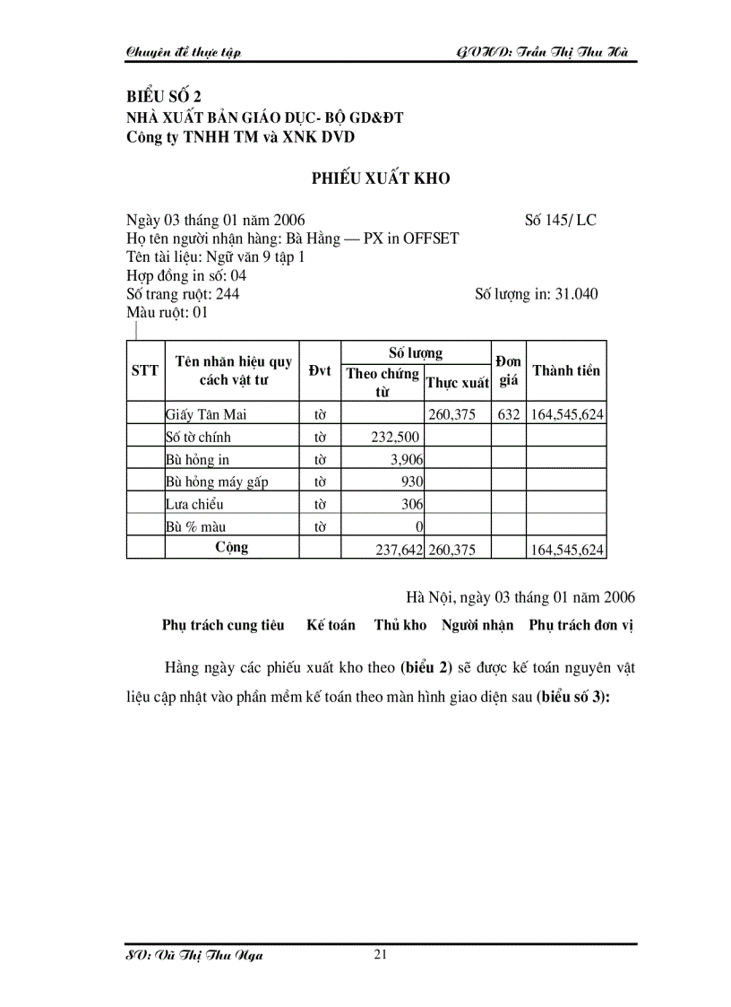 image for page Hoàn thiện Công Tác Kế toán hạch toán chi phí sản xuất và tính giá thành sản phẩm tại Công ty TNHH TM và XNK DVD