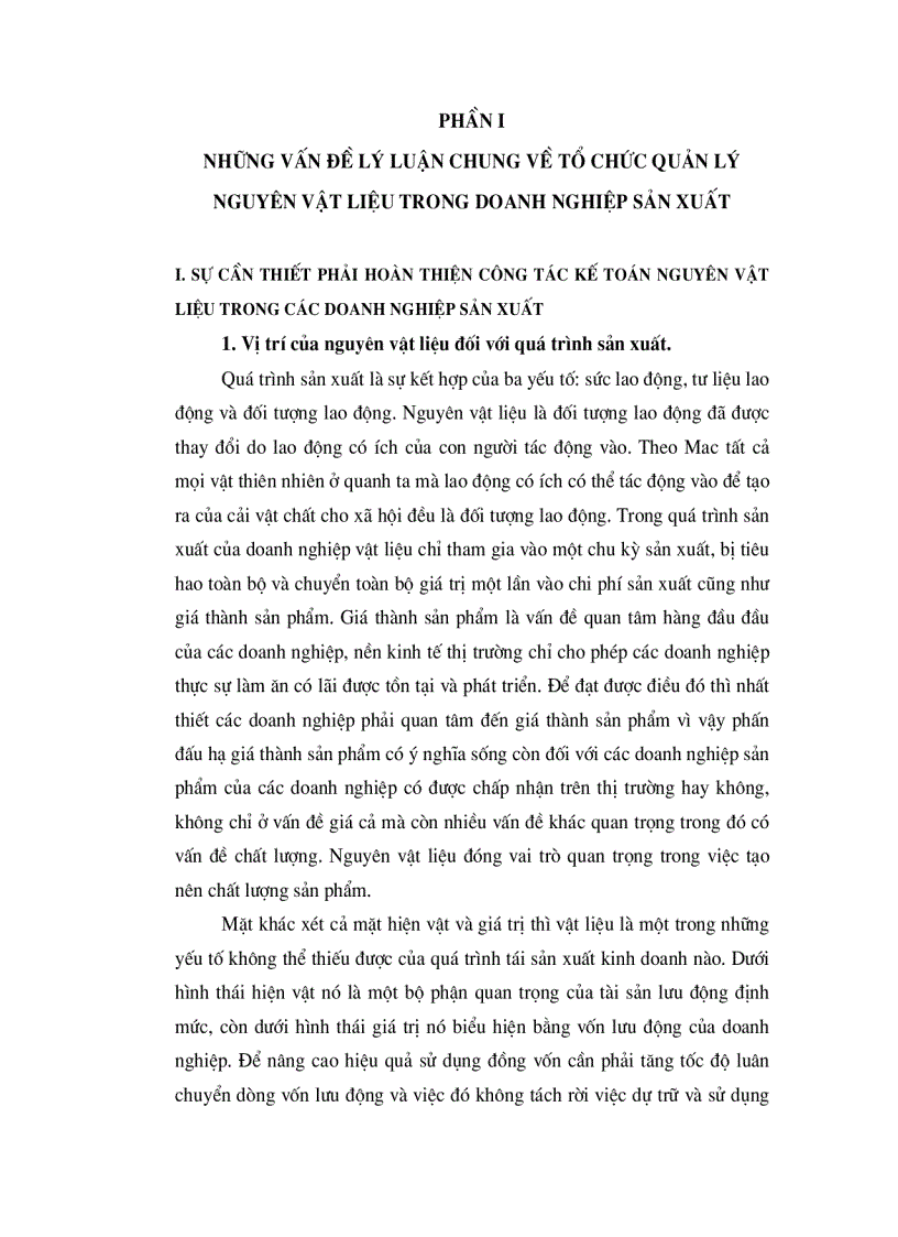 image for page Tổ chức kế toán nguyên vật liệu và phân tích tình hình quản lý sử dụng nguyên vật liệu tại Xí nghiệp may Minh Hà