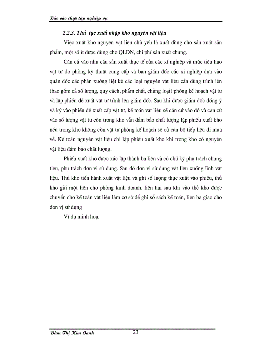 image for page Tổ chức kế toán nguyên vật liệu ở Công ty 20 Tổng cục Hậu cần Bộ Quốc phòng