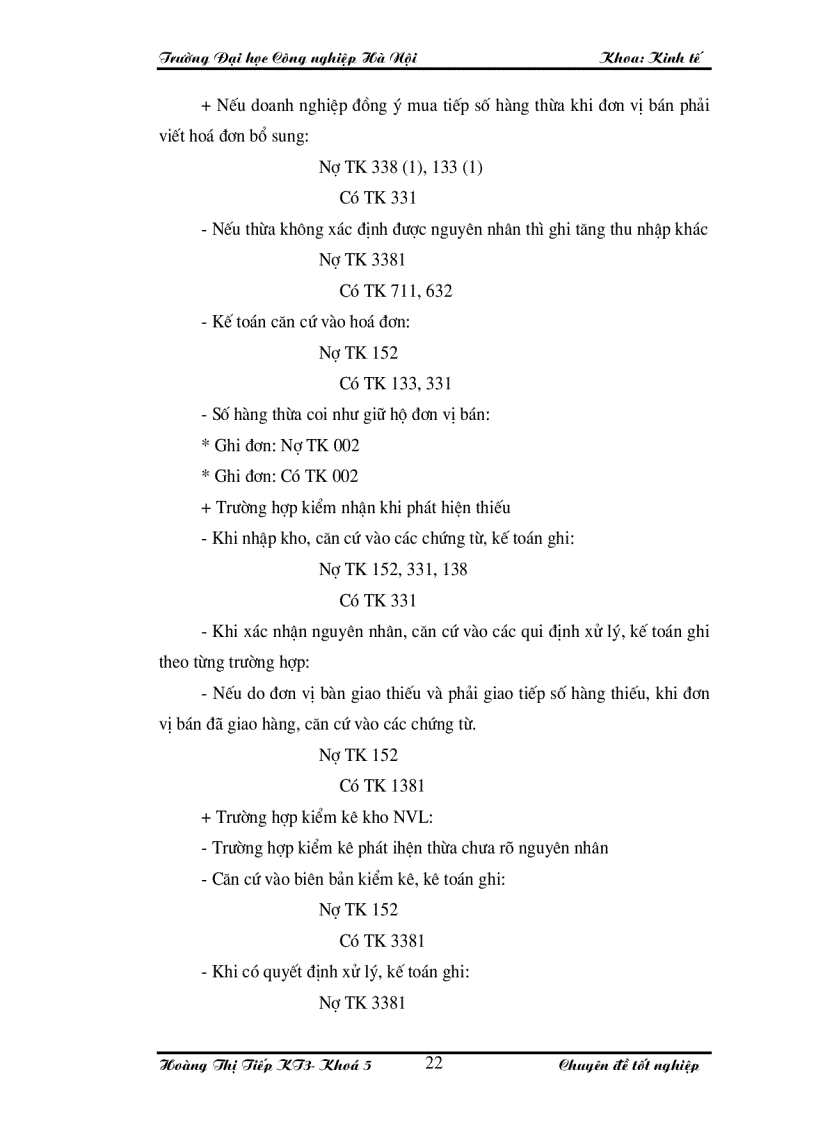 image for page Hoàn thiện công tác kế toán nguyên vật liệu tại Công ty TNHH sản xuất bao bì và dịch vụ thương mại Hà Nội