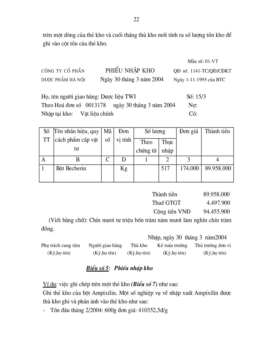 image for page Hạch toán Nguyên vật liệu với việc nâng cao hiệu quả quản lý và sử dụng Nguyên vật liệu tại công ty Cổ phần Dược phẩm Hà Nội
