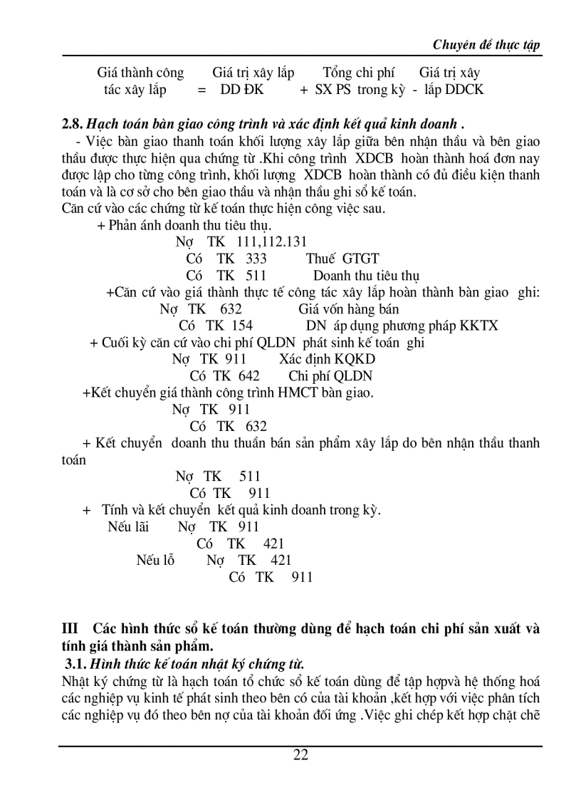 image for page Hạch toán chi phí sản xuất và tính giá thành sản phẩm trong doanh nghiệp xây lắp