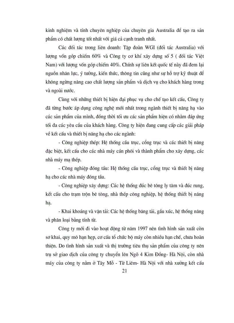 image for page Hoàn thiện cơ cấu tổ chức bộ máy quản lý tại Công ty liên doanh cơ khí xây dựng