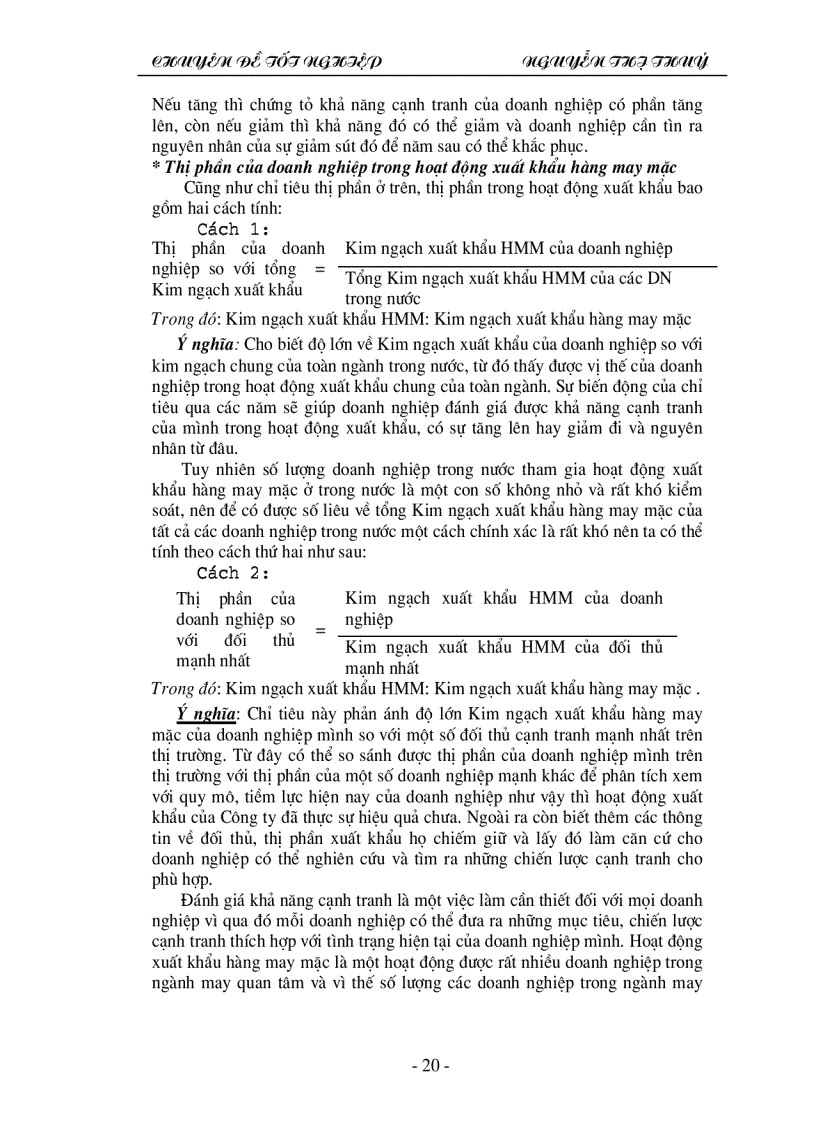 image for page Sức cạnh tranh và các giải pháp nâng cao sức cạnh tranh của Công ty may xuất khẩu trong thị trường quốc tế