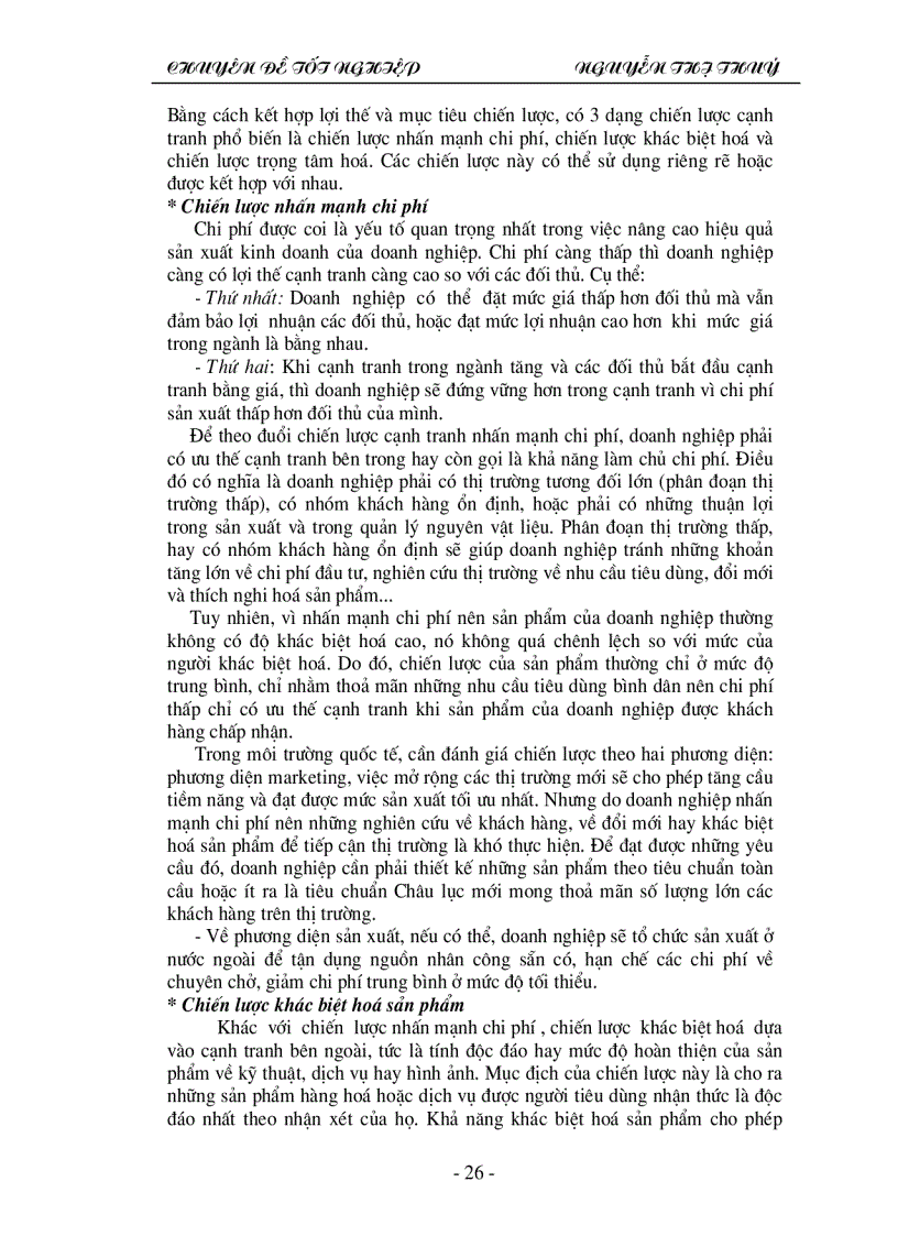 image for page Sức cạnh tranh và các giải pháp nâng cao sức cạnh tranh của Công ty may xuất khẩu trong thị trường quốc tế