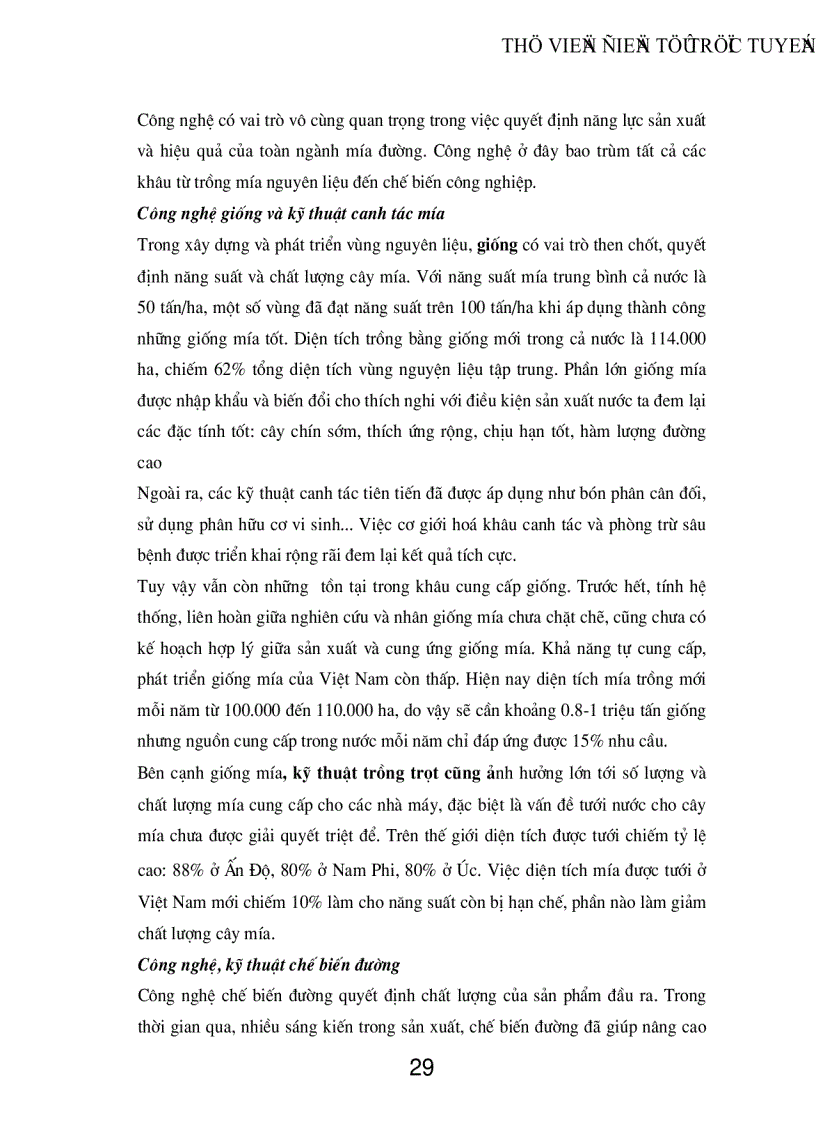 image for page Nâng cao năng lực cạnh tranh của ngành mía đường Việt Nam trong quá trình hội nhập kinh tế quốc tế Thực trạng và giải pháp