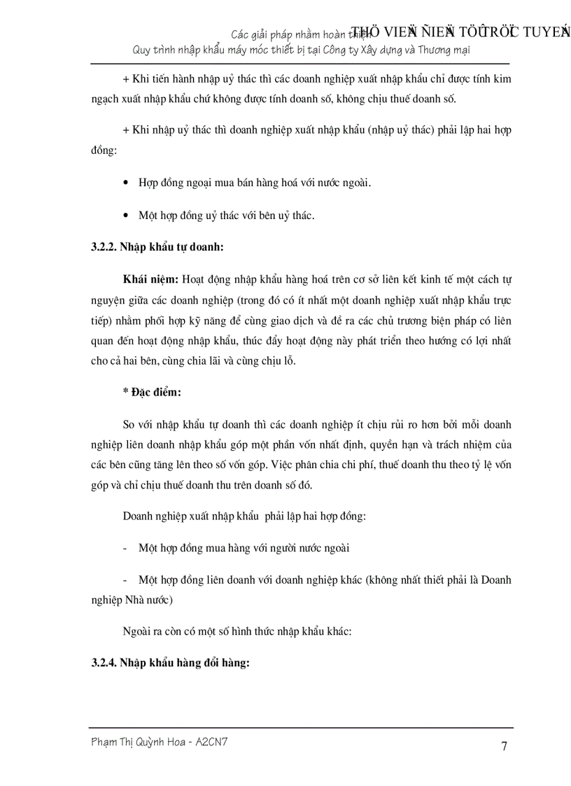 image for page Giải pháp nhằm hoàn thiện nhập khẩu máy móc vật tư thiết bị của Công ty Xây dựng và Thương mại