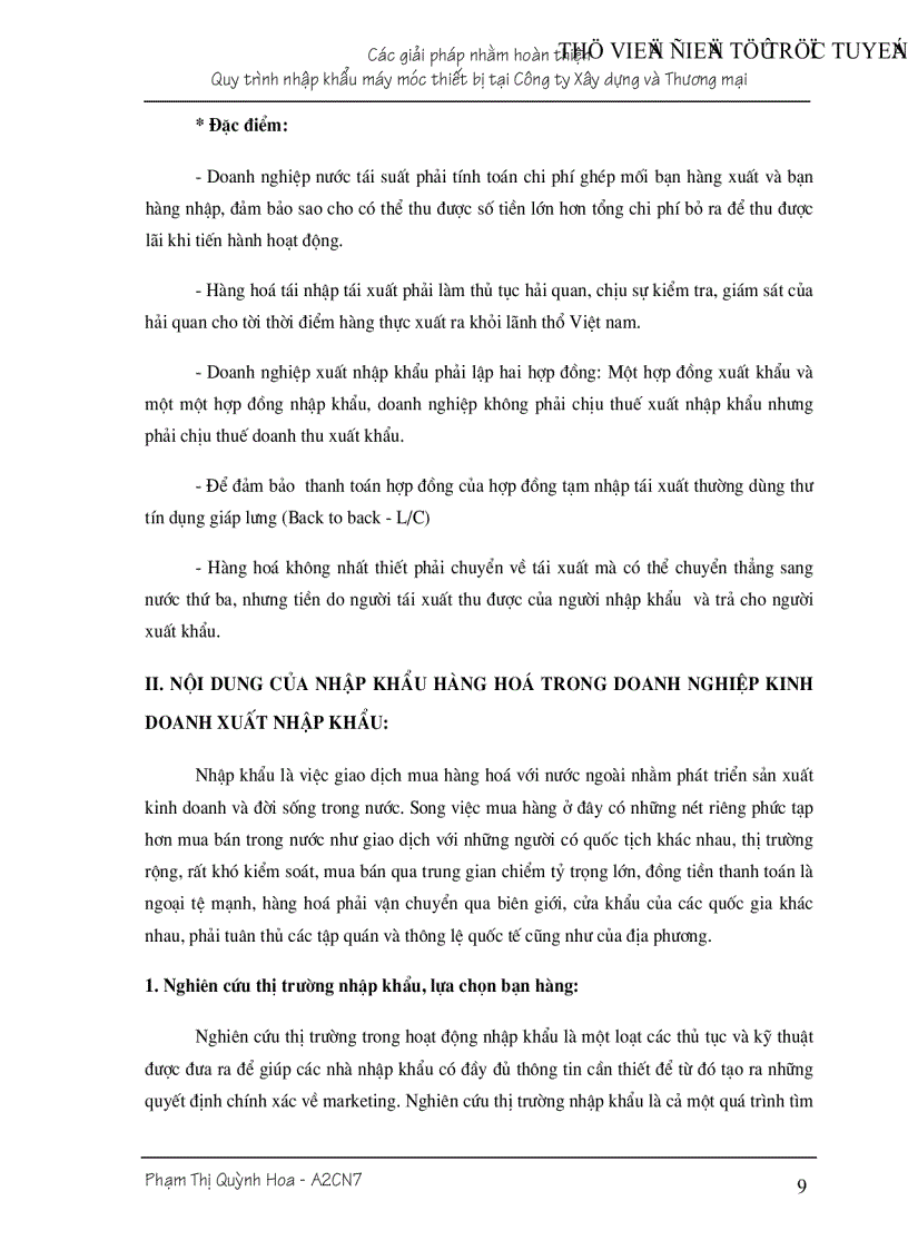 image for page Giải pháp nhằm hoàn thiện nhập khẩu máy móc vật tư thiết bị của Công ty Xây dựng và Thương mại