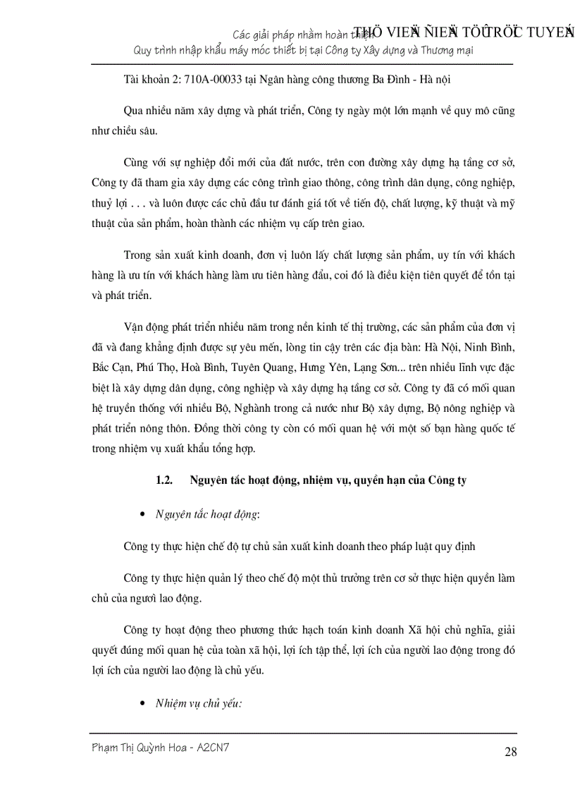 image for page Giải pháp nhằm hoàn thiện nhập khẩu máy móc vật tư thiết bị của Công ty Xây dựng và Thương mại