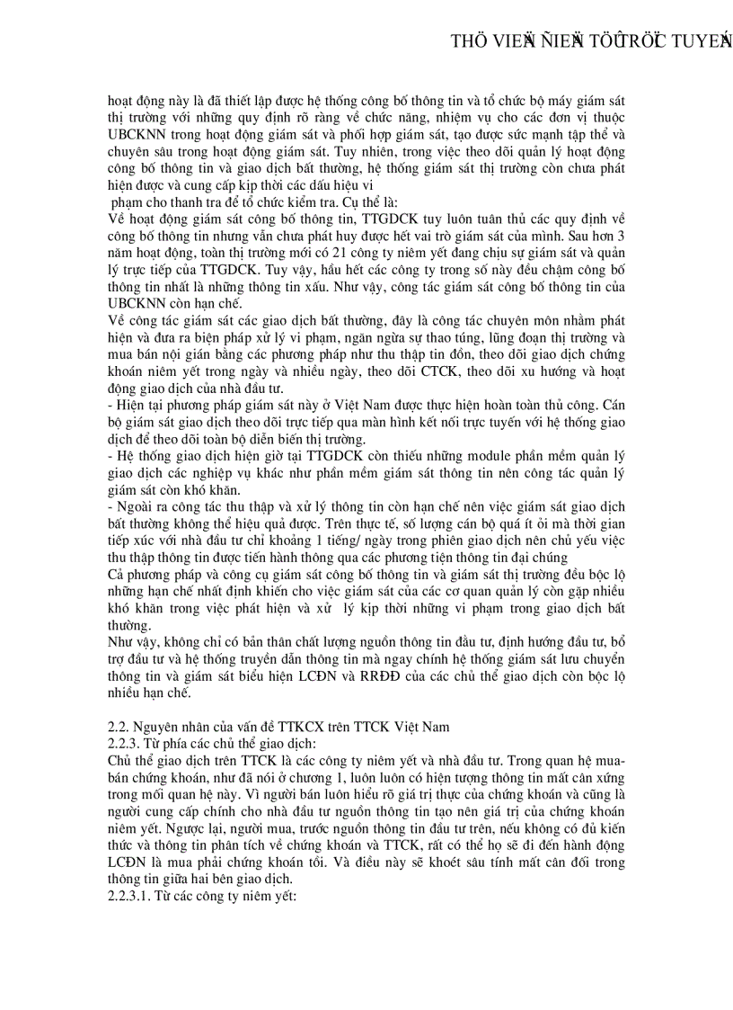 image for page Vấn đề thông tin không cân xứng lựa chọn đối nghịch và rủi ro đạo đức trên TTCK Việt Nam