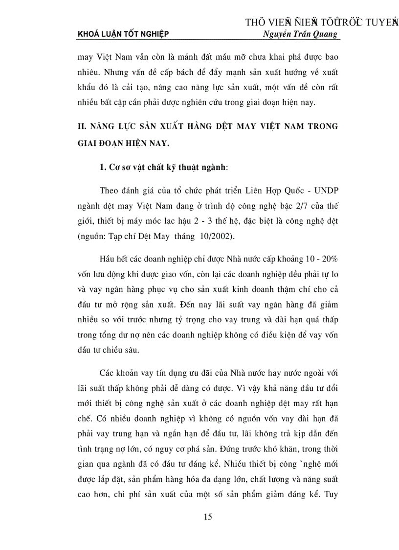 image for page Đánh giá khả năng cạnh tranh hàng dệt may Việt Nam