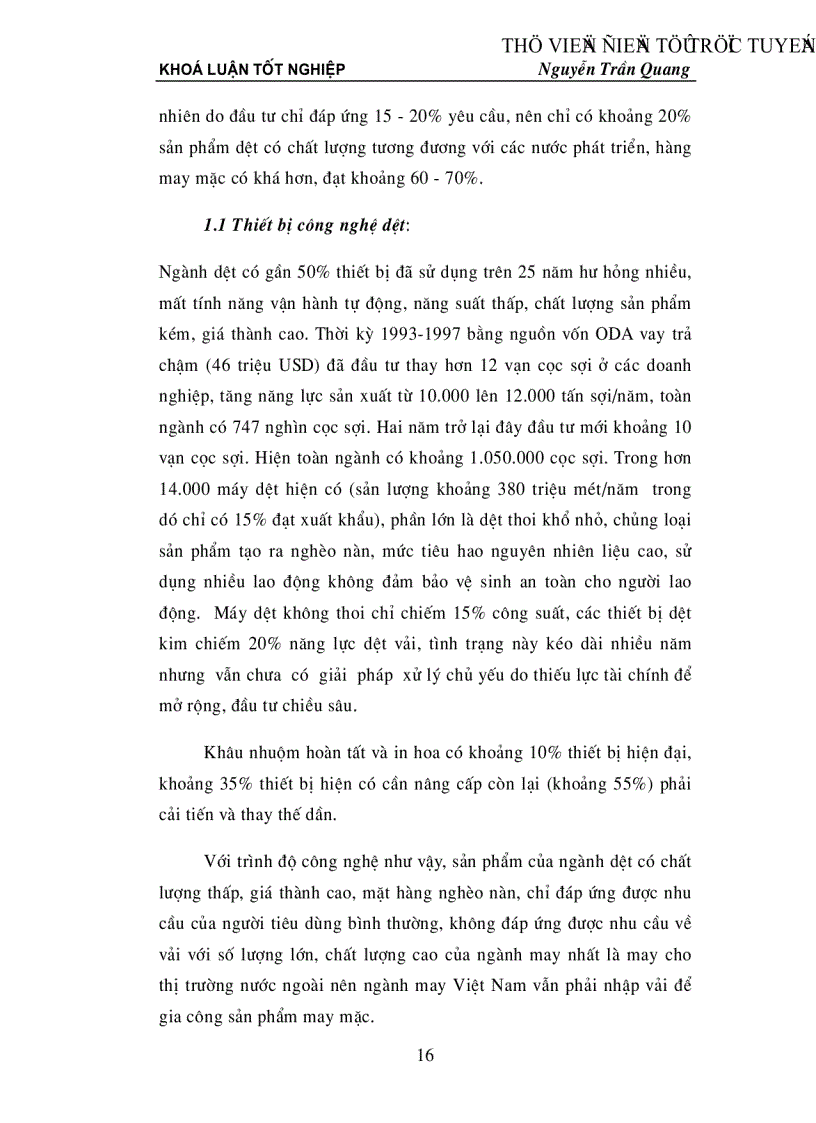 image for page Đánh giá khả năng cạnh tranh hàng dệt may Việt Nam