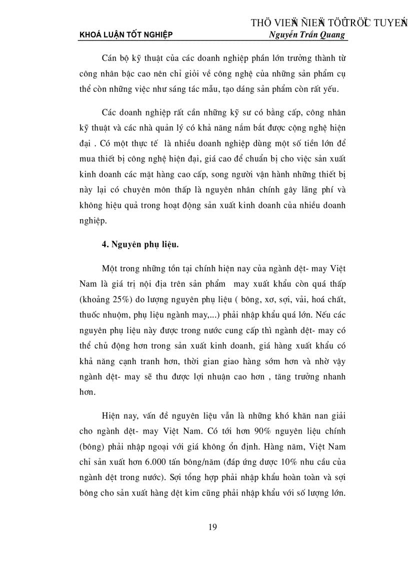 image for page Đánh giá khả năng cạnh tranh hàng dệt may Việt Nam