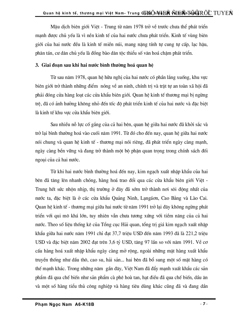 image for page Quan hệ Kinh tế Thương Mại Việt Nam Trung Quốc hiện tại và triển vọng