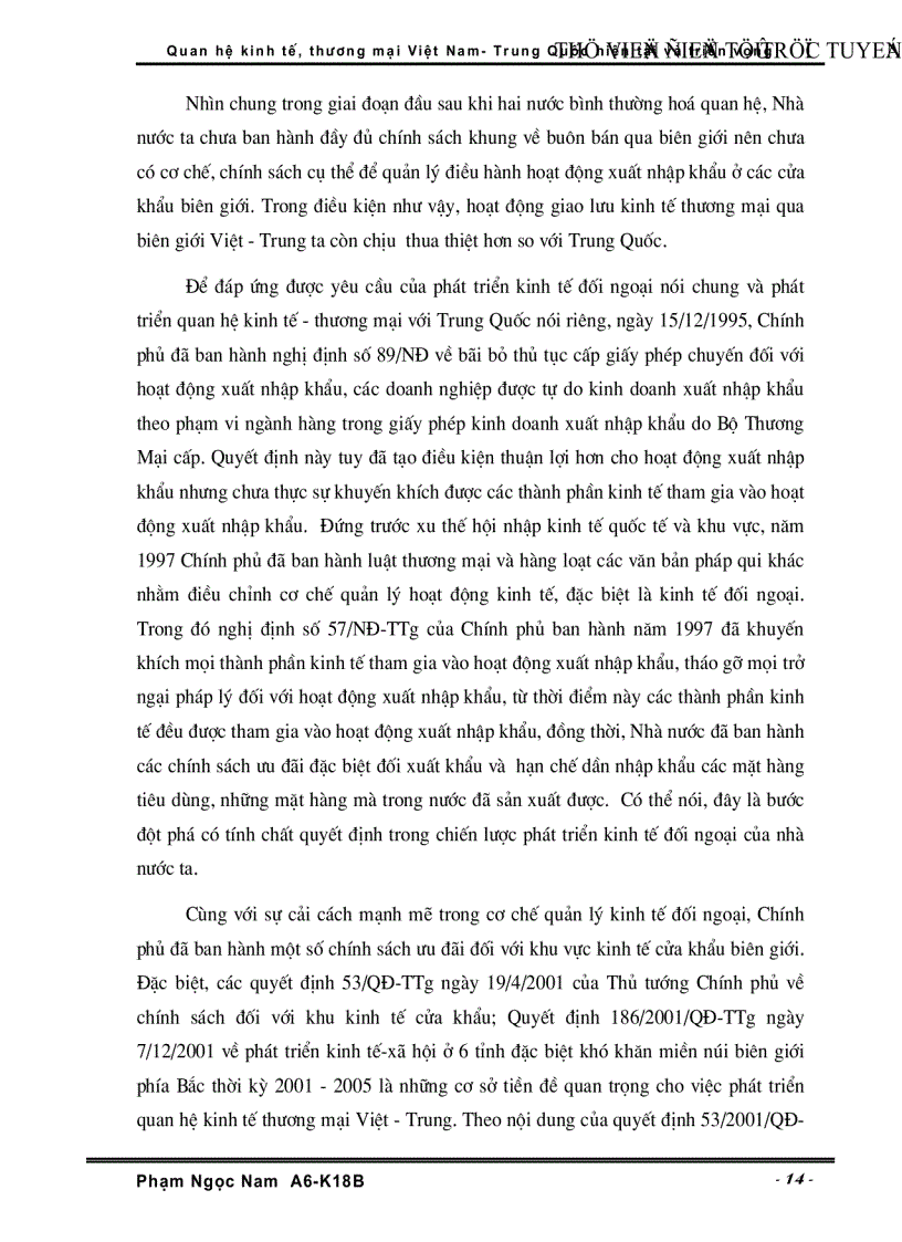 image for page Quan hệ Kinh tế Thương Mại Việt Nam Trung Quốc hiện tại và triển vọng