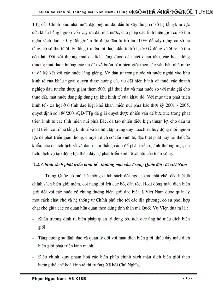 image for page Quan hệ Kinh tế Thương Mại Việt Nam Trung Quốc hiện tại và triển vọng