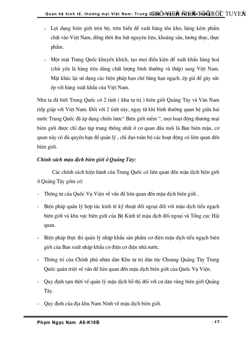 image for page Quan hệ Kinh tế Thương Mại Việt Nam Trung Quốc hiện tại và triển vọng