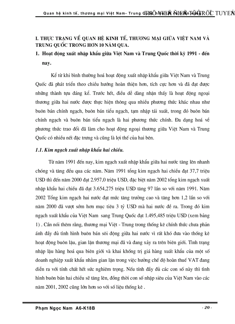 image for page Quan hệ Kinh tế Thương Mại Việt Nam Trung Quốc hiện tại và triển vọng