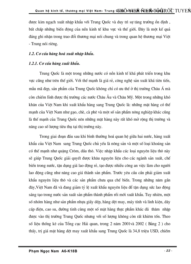 image for page Quan hệ Kinh tế Thương Mại Việt Nam Trung Quốc hiện tại và triển vọng