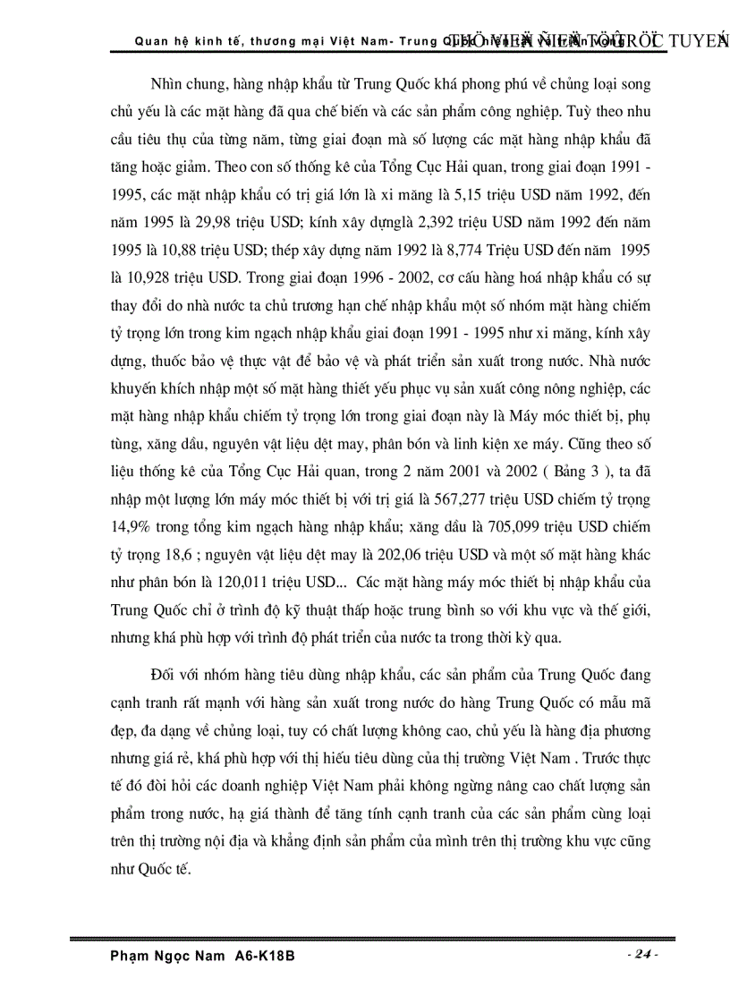 image for page Quan hệ Kinh tế Thương Mại Việt Nam Trung Quốc hiện tại và triển vọng