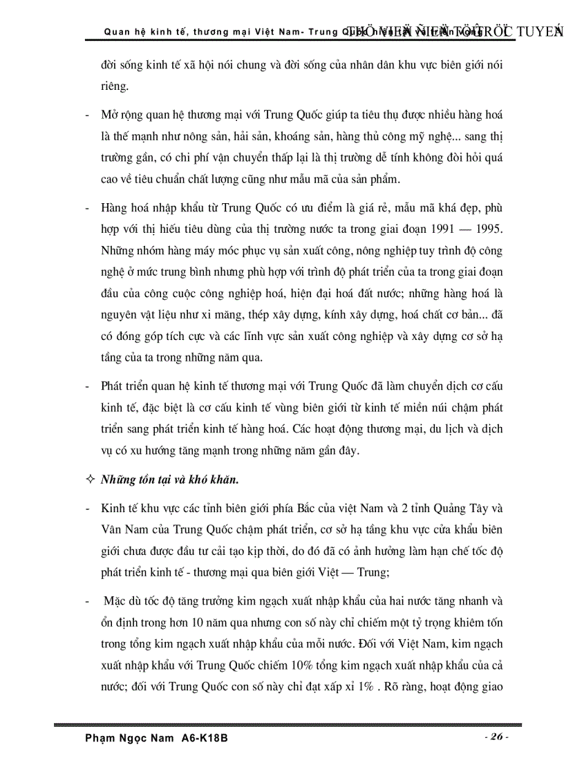 image for page Quan hệ Kinh tế Thương Mại Việt Nam Trung Quốc hiện tại và triển vọng