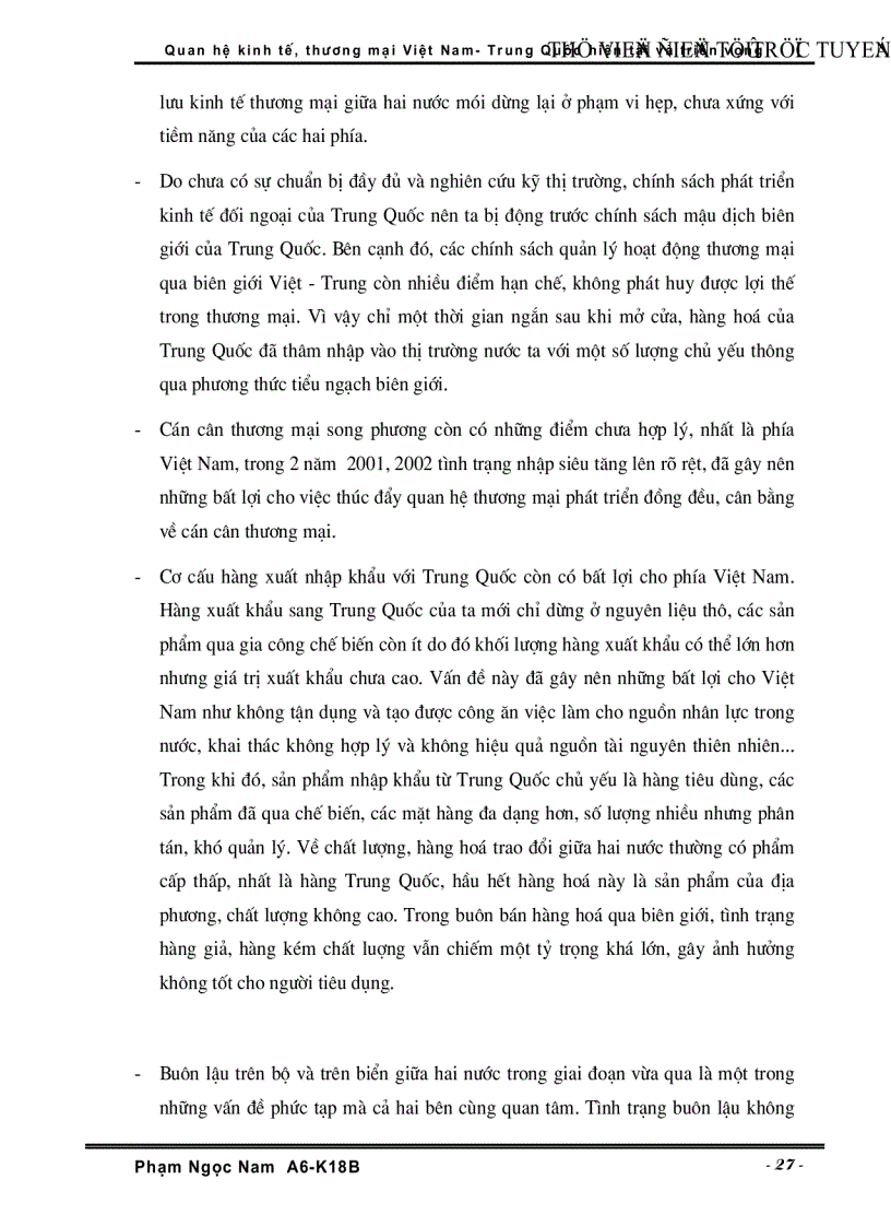 image for page Quan hệ Kinh tế Thương Mại Việt Nam Trung Quốc hiện tại và triển vọng