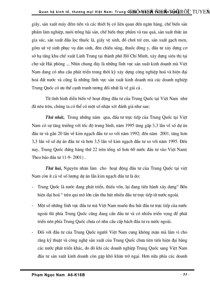 image for page Quan hệ Kinh tế Thương Mại Việt Nam Trung Quốc hiện tại và triển vọng