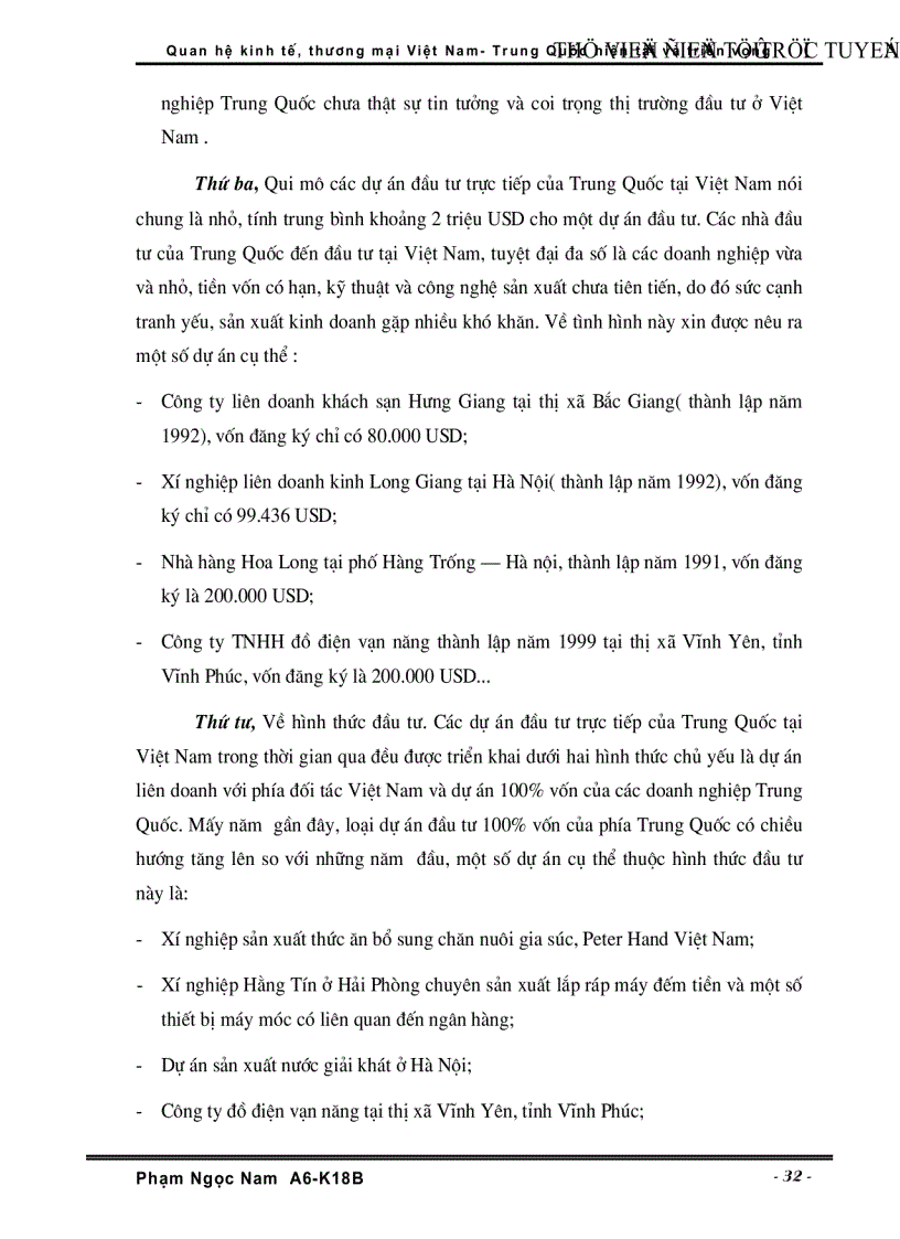 image for page Quan hệ Kinh tế Thương Mại Việt Nam Trung Quốc hiện tại và triển vọng