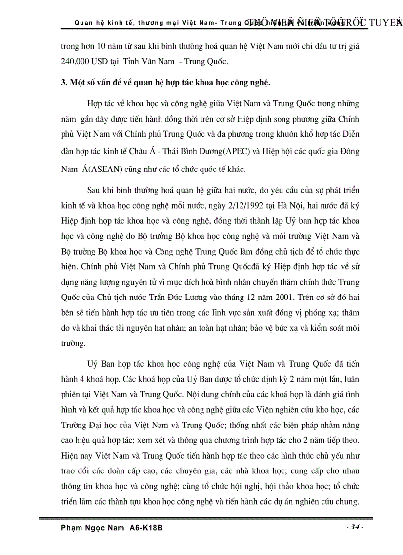 image for page Quan hệ Kinh tế Thương Mại Việt Nam Trung Quốc hiện tại và triển vọng