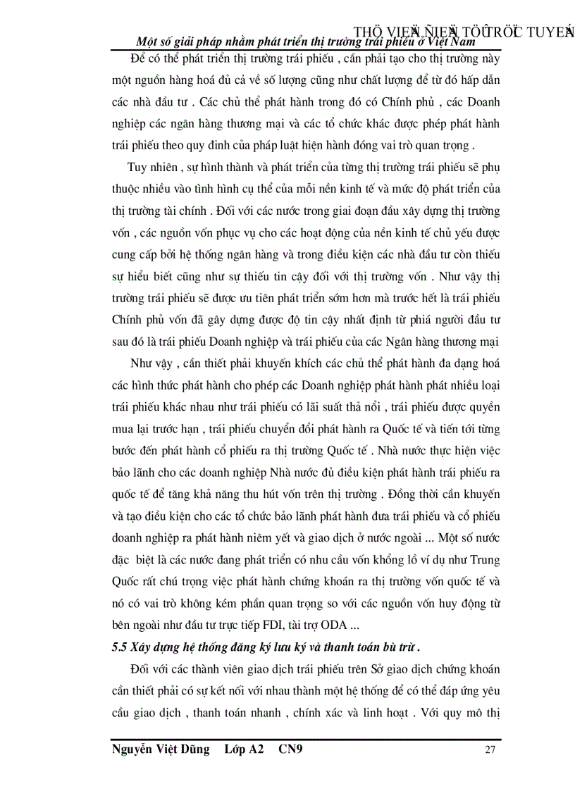 image for page Một số giải pháp nhằm phát triển thị trường trái phiếu ở Việt Nam