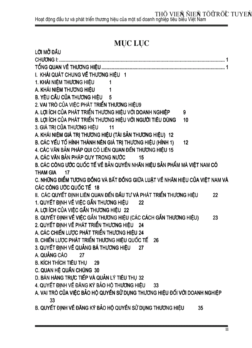 image for page Hoạt động đầu tư và phát triển thương hiệu của một số doanh nghiệp tiêu biểu Việt Nam