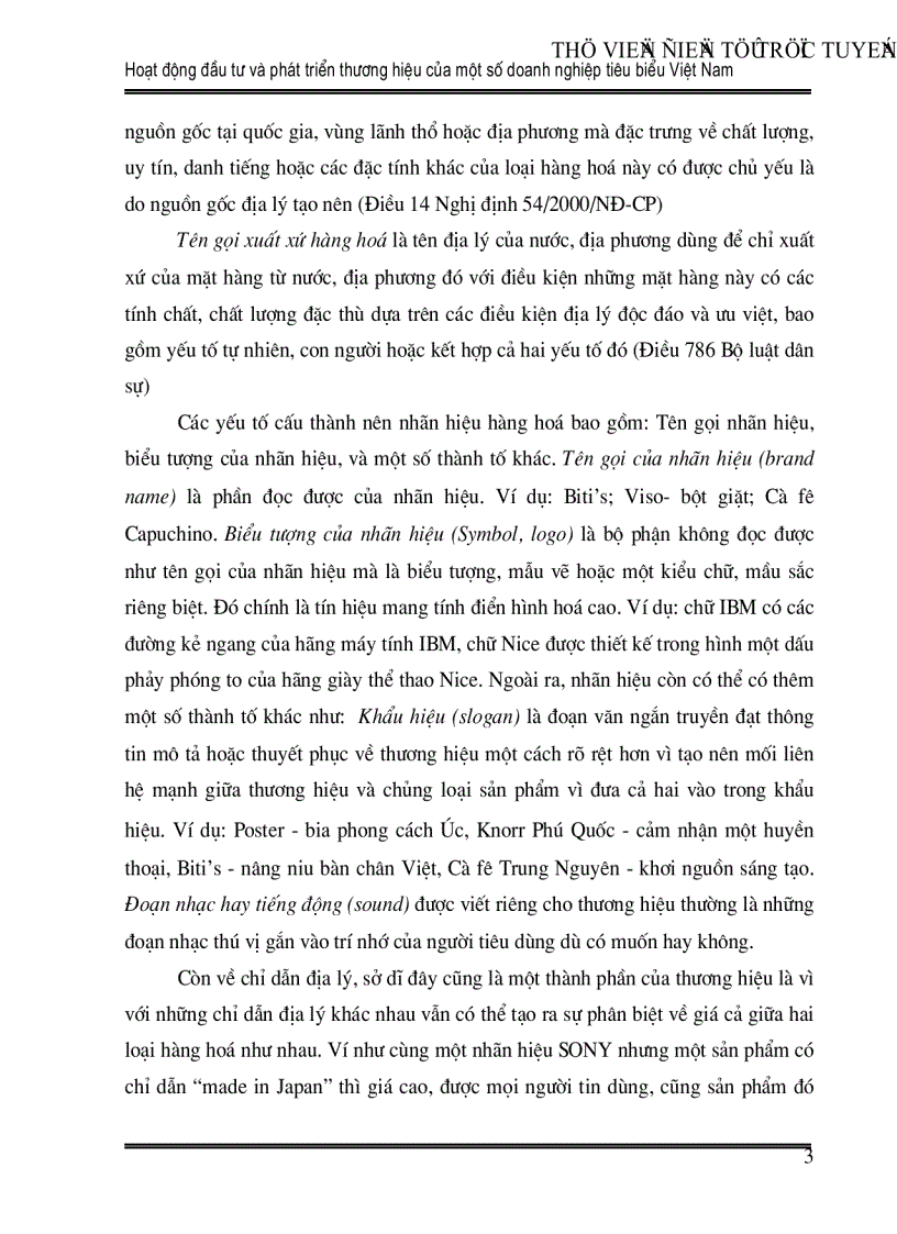 image for page Hoạt động đầu tư và phát triển thương hiệu của một số doanh nghiệp tiêu biểu Việt Nam