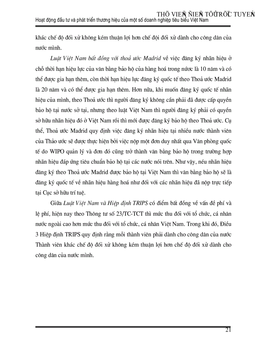 image for page Hoạt động đầu tư và phát triển thương hiệu của một số doanh nghiệp tiêu biểu Việt Nam