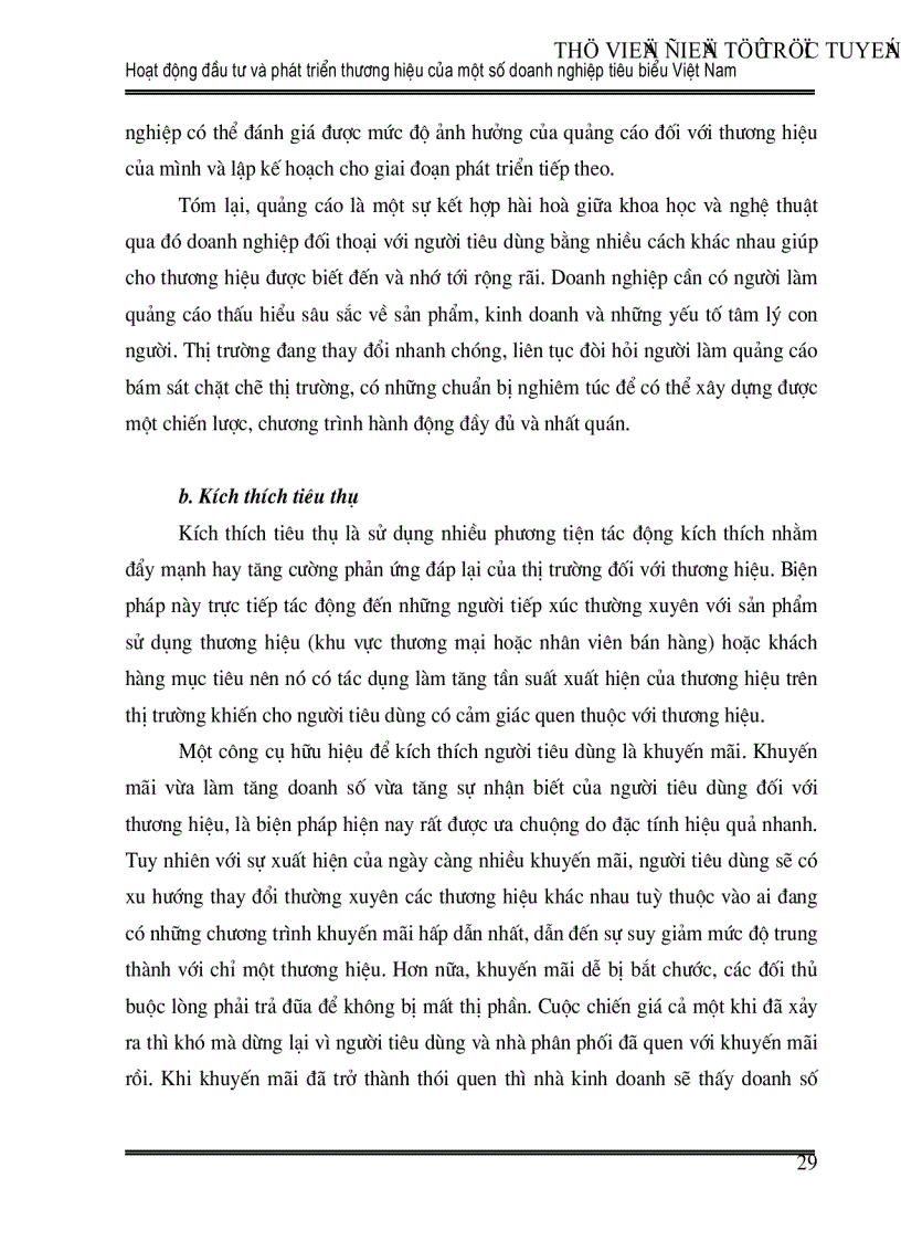 image for page Hoạt động đầu tư và phát triển thương hiệu của một số doanh nghiệp tiêu biểu Việt Nam