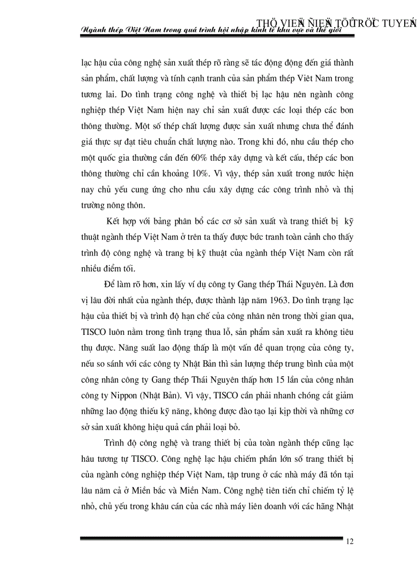 image for page Ngành thép Việt Nam trong quá trình hội nhập kinh tế khu vực và thế giới