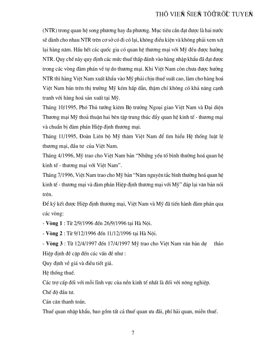 image for page Hiệp định thương mại Việt Mỹ với vấn đề xuất khẩu hàng hoá của Việt Nam sang Mỹ