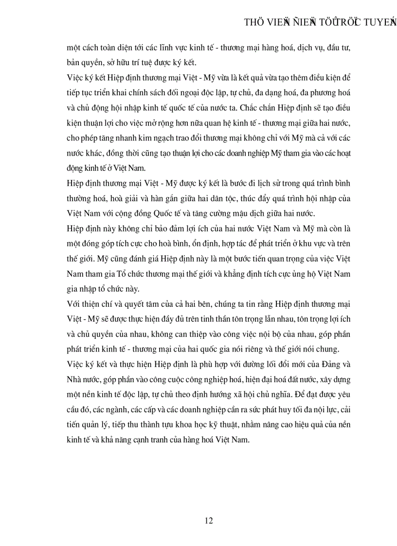image for page Hiệp định thương mại Việt Mỹ với vấn đề xuất khẩu hàng hoá của Việt Nam sang Mỹ