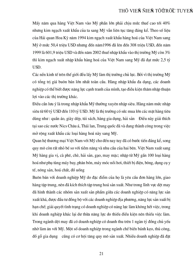 image for page Hiệp định thương mại Việt Mỹ với vấn đề xuất khẩu hàng hoá của Việt Nam sang Mỹ