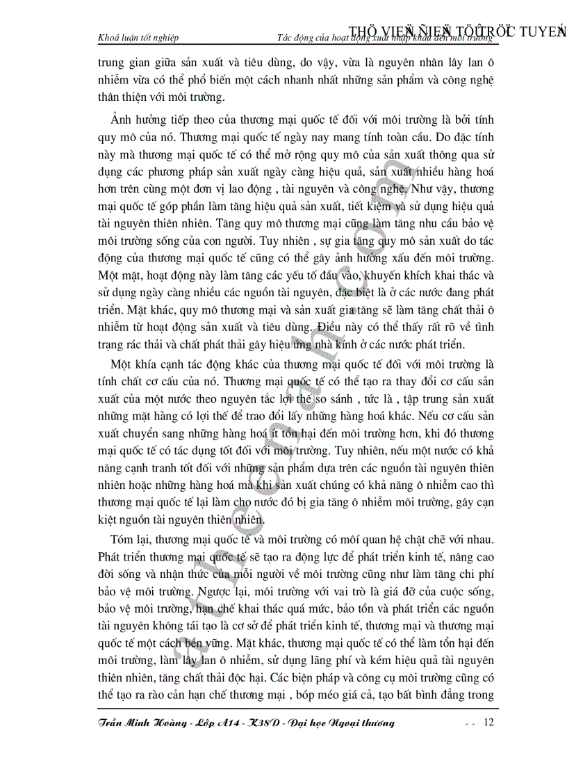 image for page Tác động của hoạt động xuất nhập khẩu đến môi trường ở Việt Nam